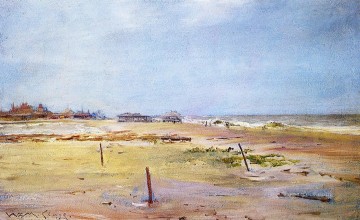 Escena costera impresionismo William Merritt Chase Pinturas al óleo